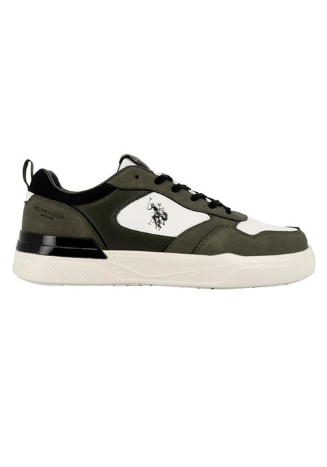 U.S. Polo Assn. GREG002M Shoes White Olive Men U.S. POLO | Sneakers | GREG002-WHIOLI